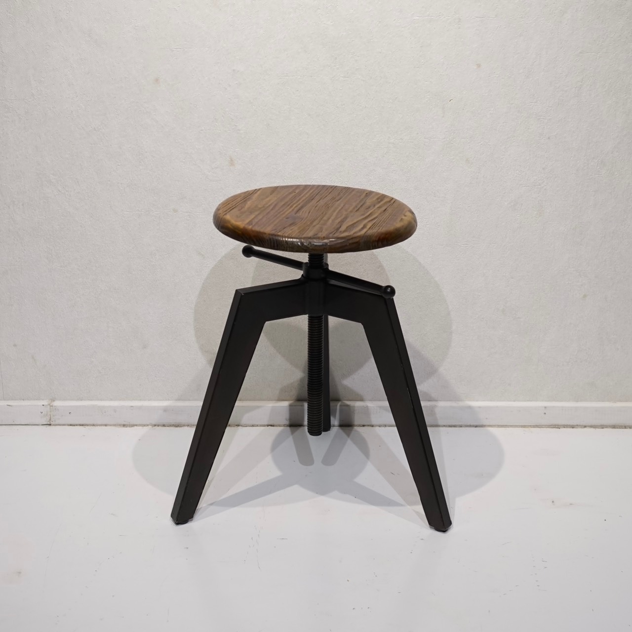 GART ガルト MOSH モッシュ KRUNK STOOL クランク スツール 昇降式 椅子 チェア 木製座面 アイアン脚 ヴィンテージ インダストリアル