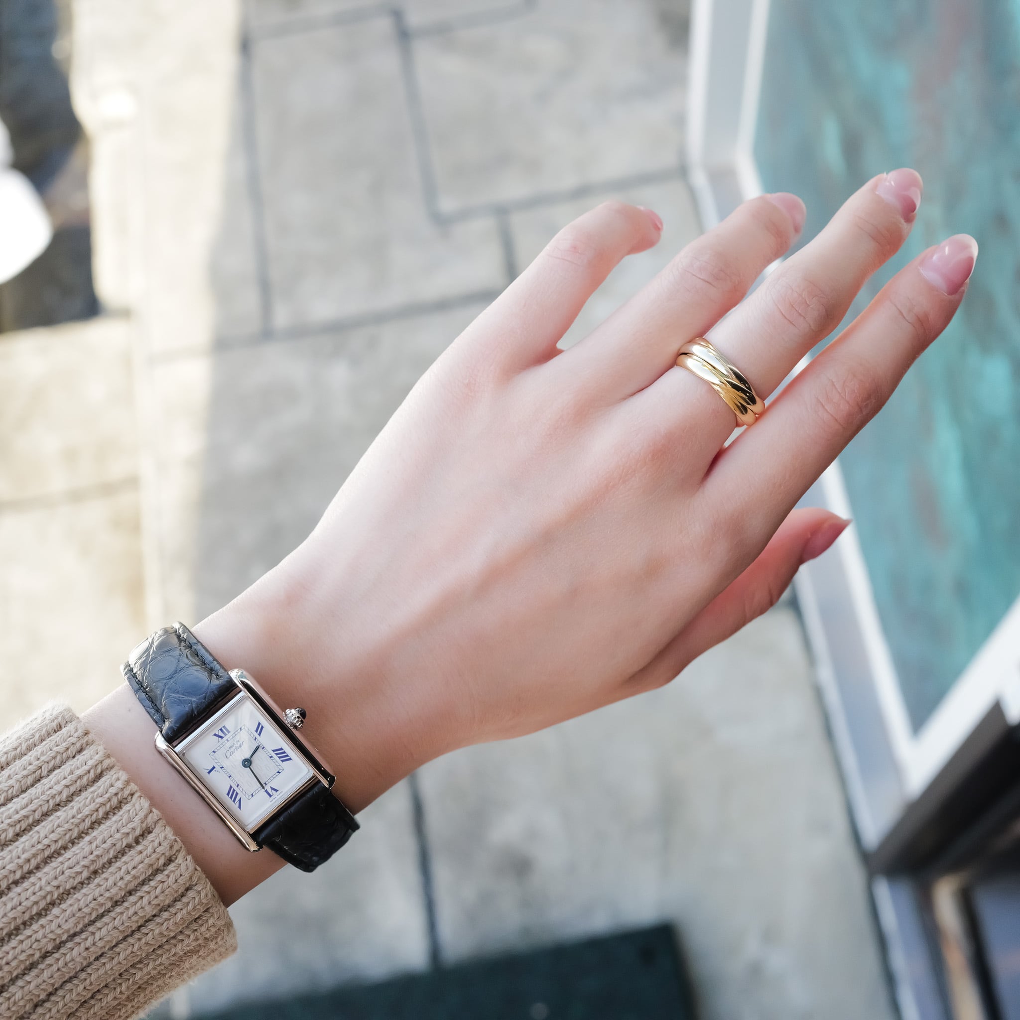 カルティエ マストタンク MM とびローマン ブルーダイヤル カルティエ マストタンク MM とびローマン ブルーダイヤル