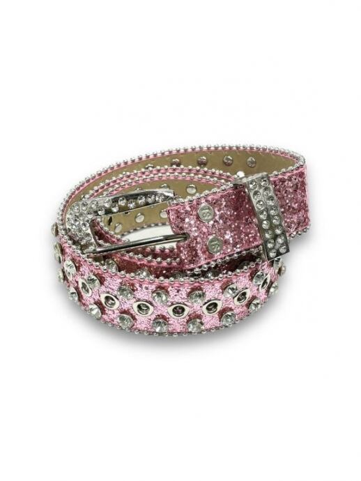 【PLANET STUDIO】Rhine stone belt pink