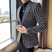houndstooth suit jacket 00053