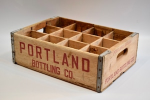 USED 50-60s "PORTLAND BOTTLING CO" Wooden Crate