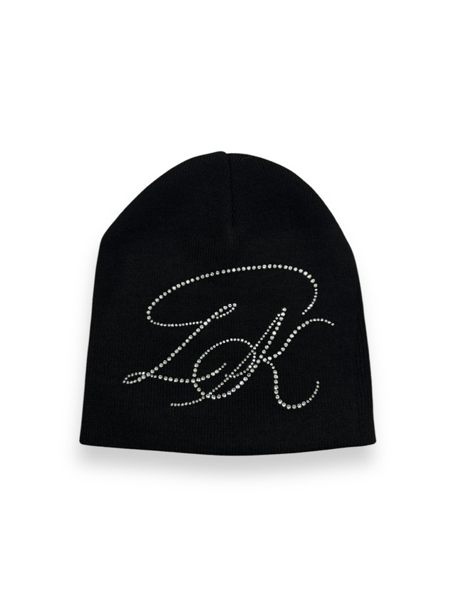 【LOVE KILLER】LK cursive rhinestone beanie