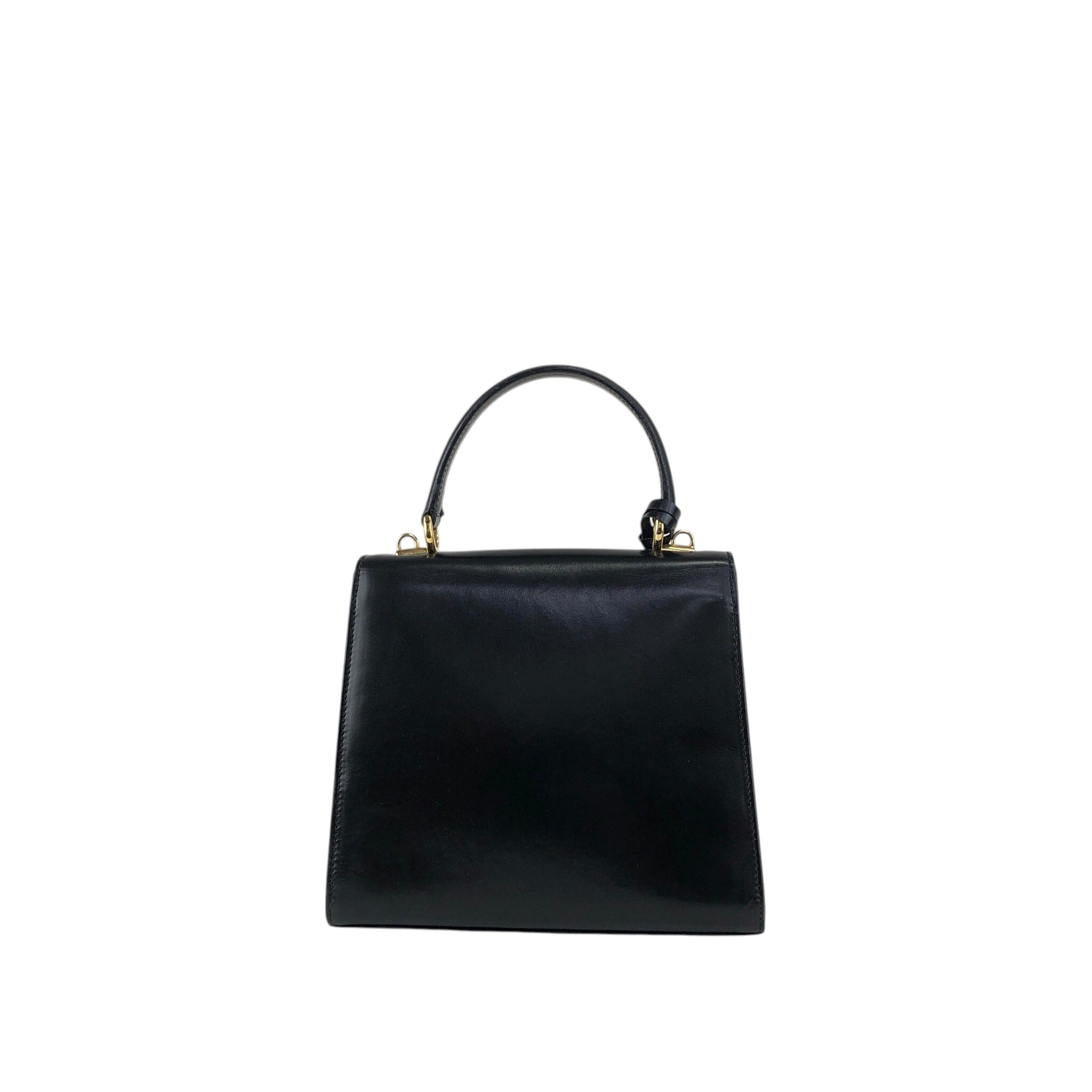 GUCCI グッチ レディロック ショルダーバッグ ブラック レザー 2way
