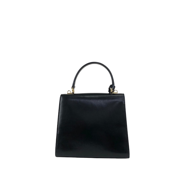GUCCI グッチ レディロック ショルダーバッグ ブラック レザー 2way vintage ヴィンテージ オールド uiedgd