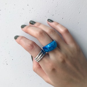 clear ring (#White,#Blue,#Yellow)