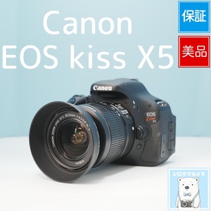 Canon EOS kiss X5 一眼レフ スマホ転送OK フルセット 美品 シロクマカメラ a7205