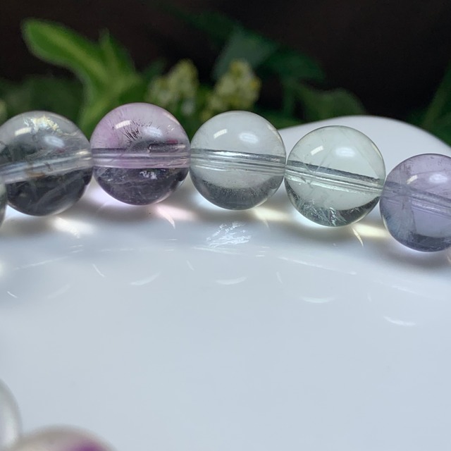 A80.優しい色合い☆フローライト ブレスレット