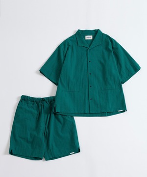 NOWHAW/ P-S455-H "week"s/s pajama（GREEN×BLACK)