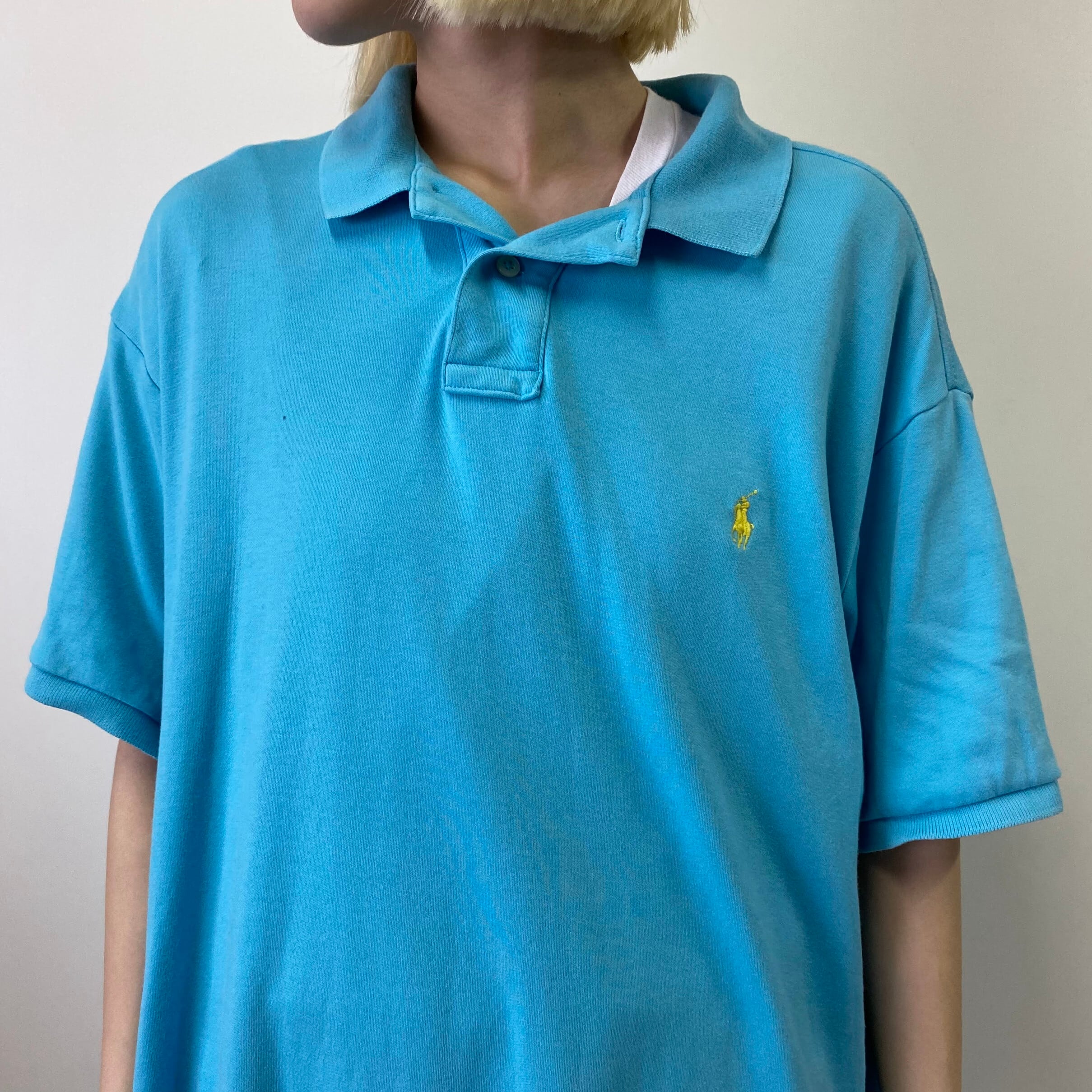 ポロ・ラルフ・ローレン ノースリーブポロシャツ ライトブルー ポロ