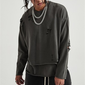 Oversize Damage Sweatshirt / オーバーサイズ ダメージ スウェット シャツ