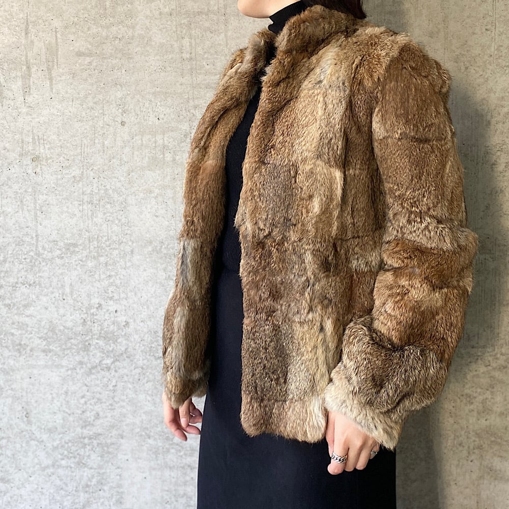 rabbit fur coat ラビットファー コート ヴィンテージ vintage レディース 古着屋