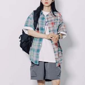 Check pattern shirt M13297