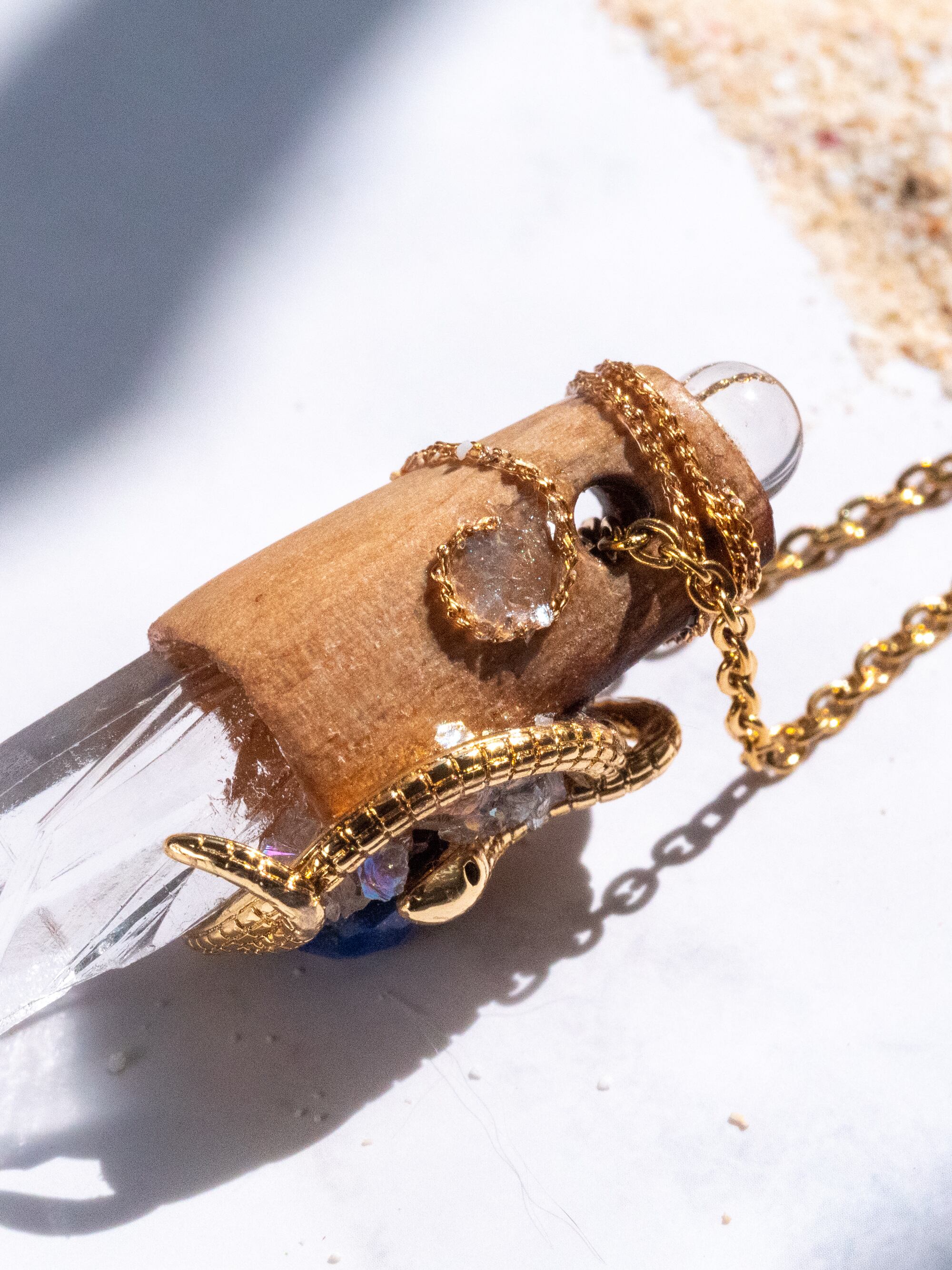 kukunochi】レムリアンシードクリスタル×月桂樹／N545-3 | fugue（フーガ）