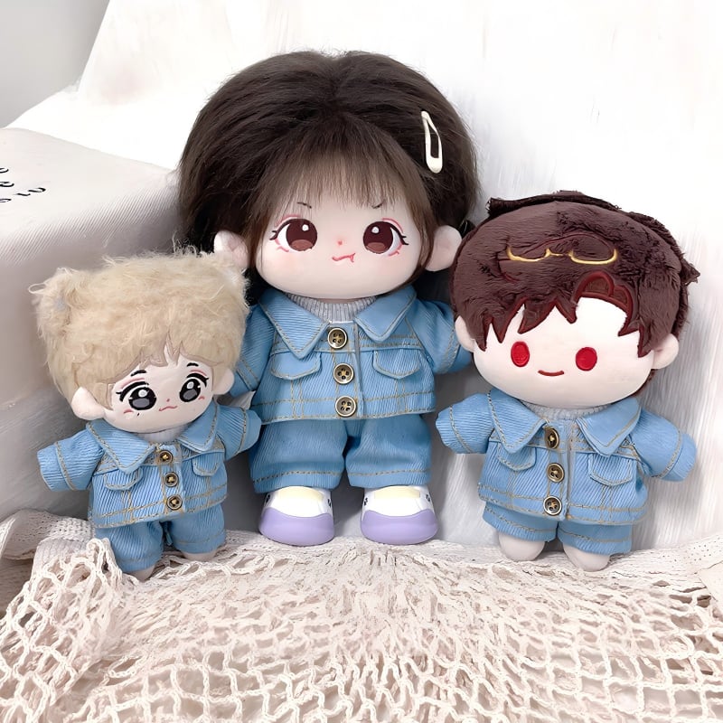 10cm/15cm/20cmぬいぐるみ用 カジュアル デニムジャケット＋デニム