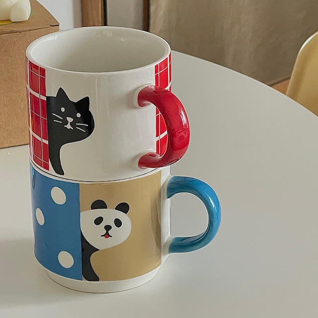 【CUP】ネコORパンダロゴマグカップ