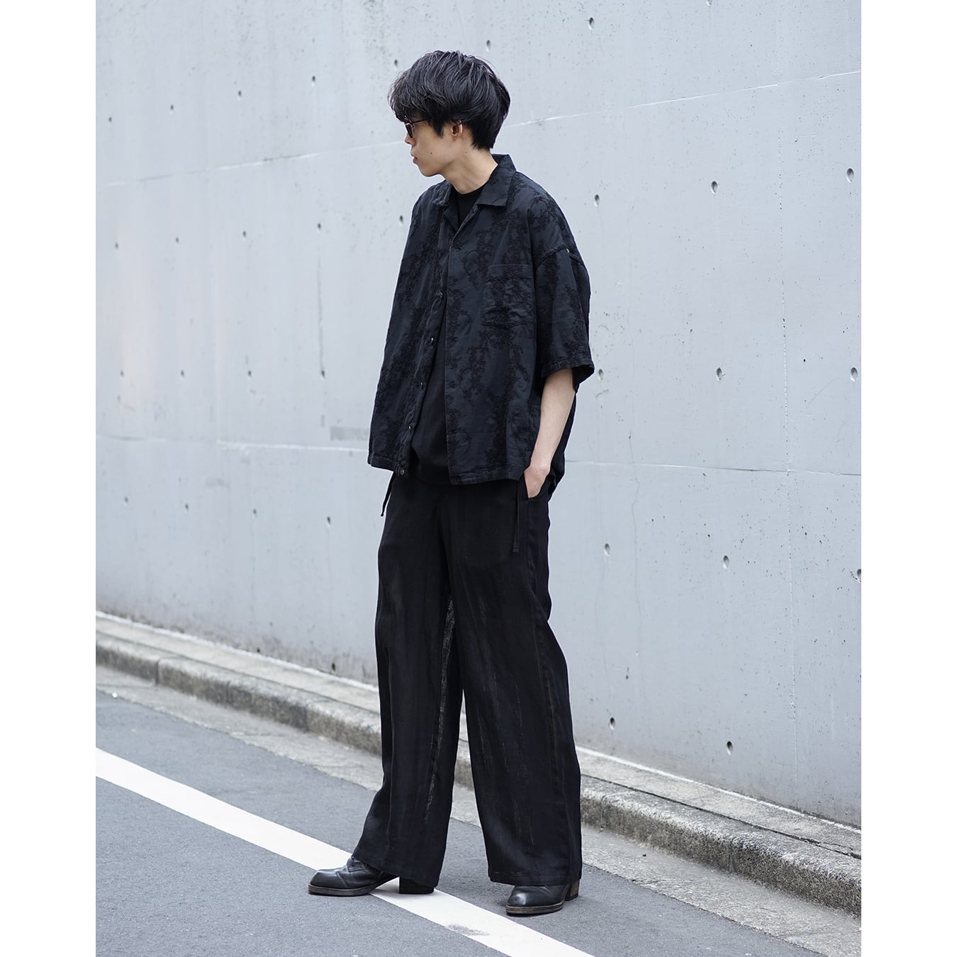 Nomàt] (ノマット) N-LE-P-01 Straight PT/Linen Stripes | Clique