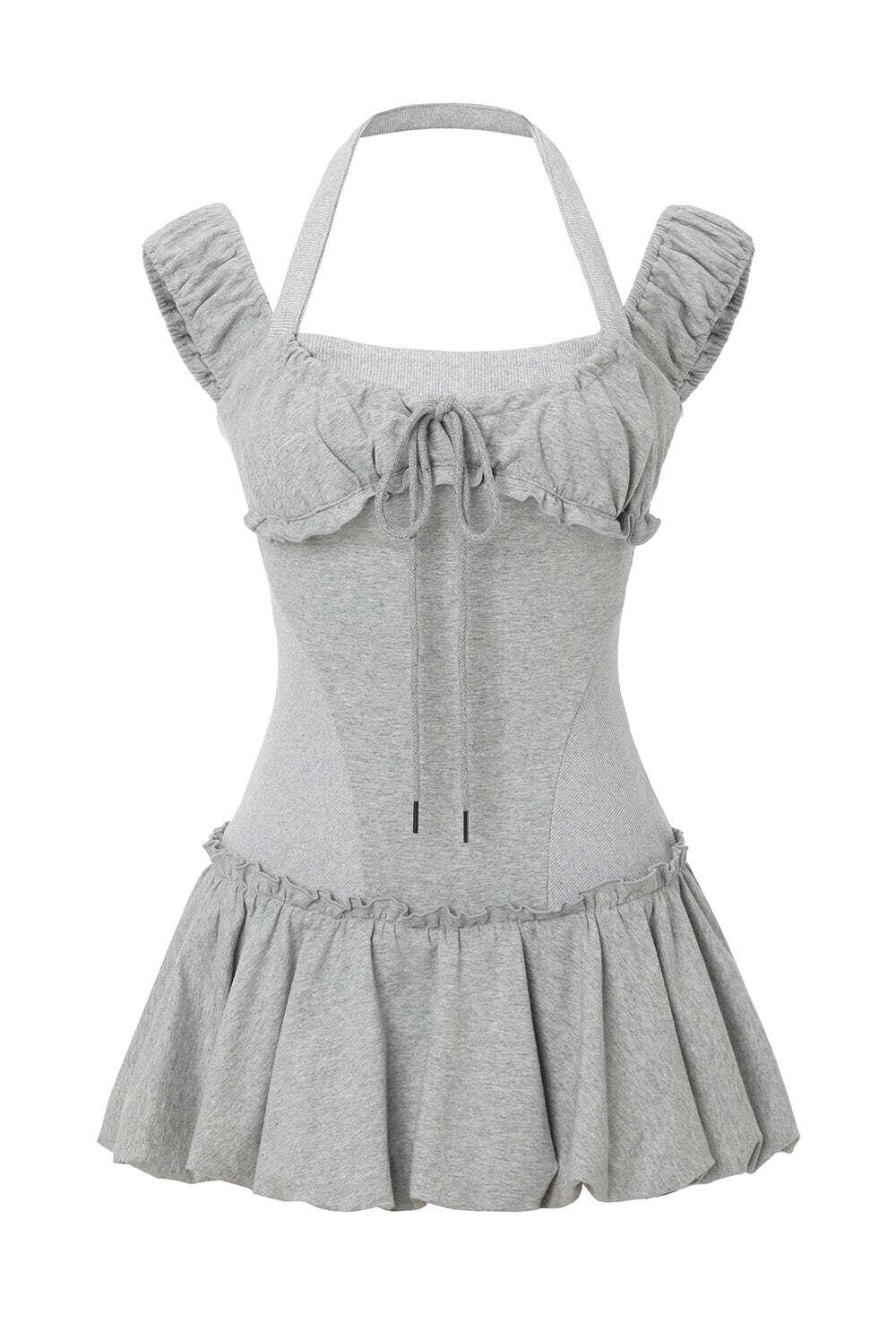 threetimes] Ann halter dress (gray) 正規品 韓国ブランド 韓国