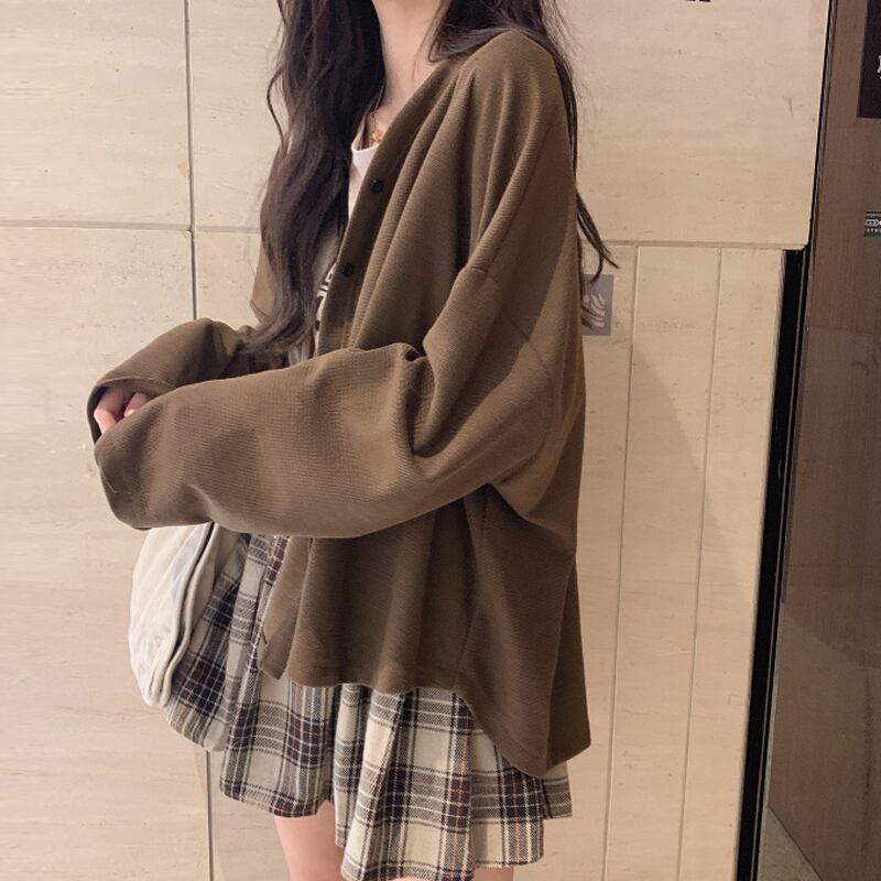 ブラウス スプリングオータムスタイルスタンダードルーズジャケット レディース レトロ 春物 秋物 試着室44677786007