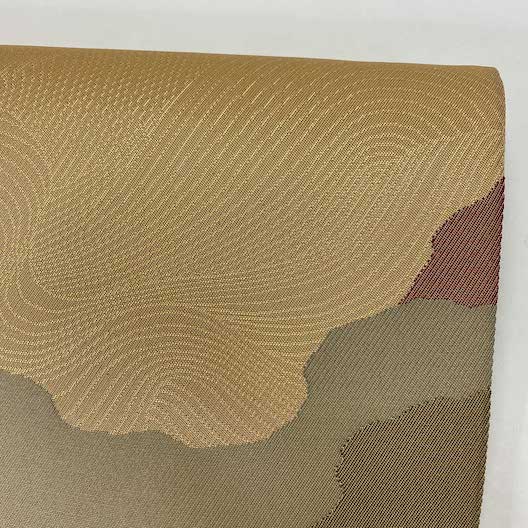 袋帯】中古 帯 礼装 正絹 結婚式 入学式 卒業式 リサイクル ブラウン  