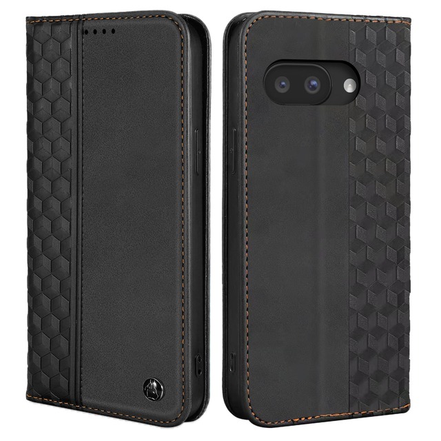 CASAFUNY 用の Google Pixel 10a ケース 手帳型 高級PUレザー カバー 耐衝撃 TPUソフト ピクセル10a ケース 手帳型 お洒落 用の pixel10aケース おしゃれ 財布型 グーグルピクセル10a スマホケース カードポケット付き 携帯カバー 軽量 スマホカバー スタンド機能付き カード収納 マグネット開閉 落下防止(ブラック)