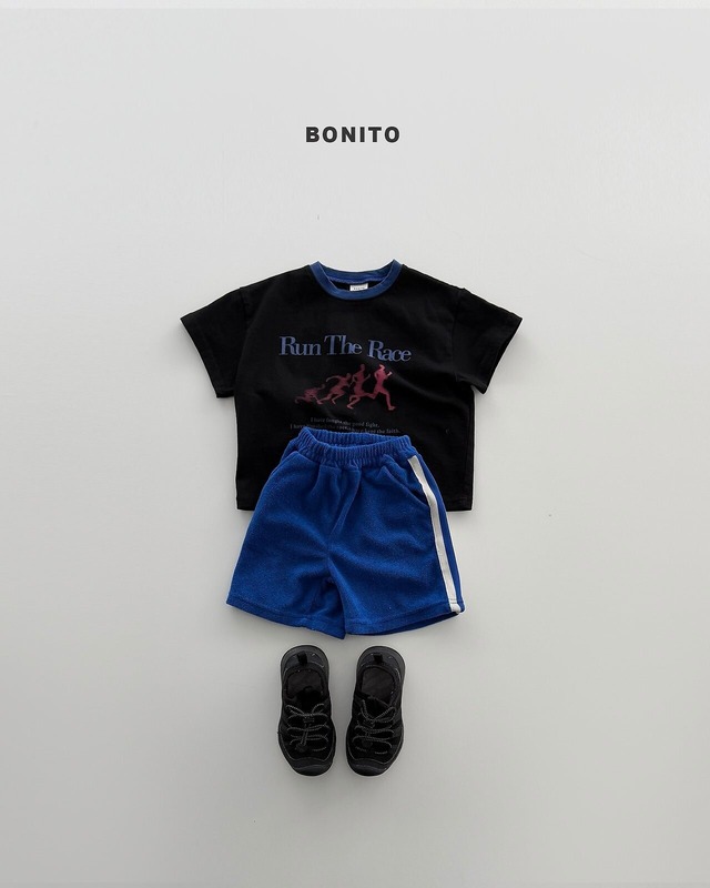 〚予約〛Terry line tape shorts <kids><Jr>