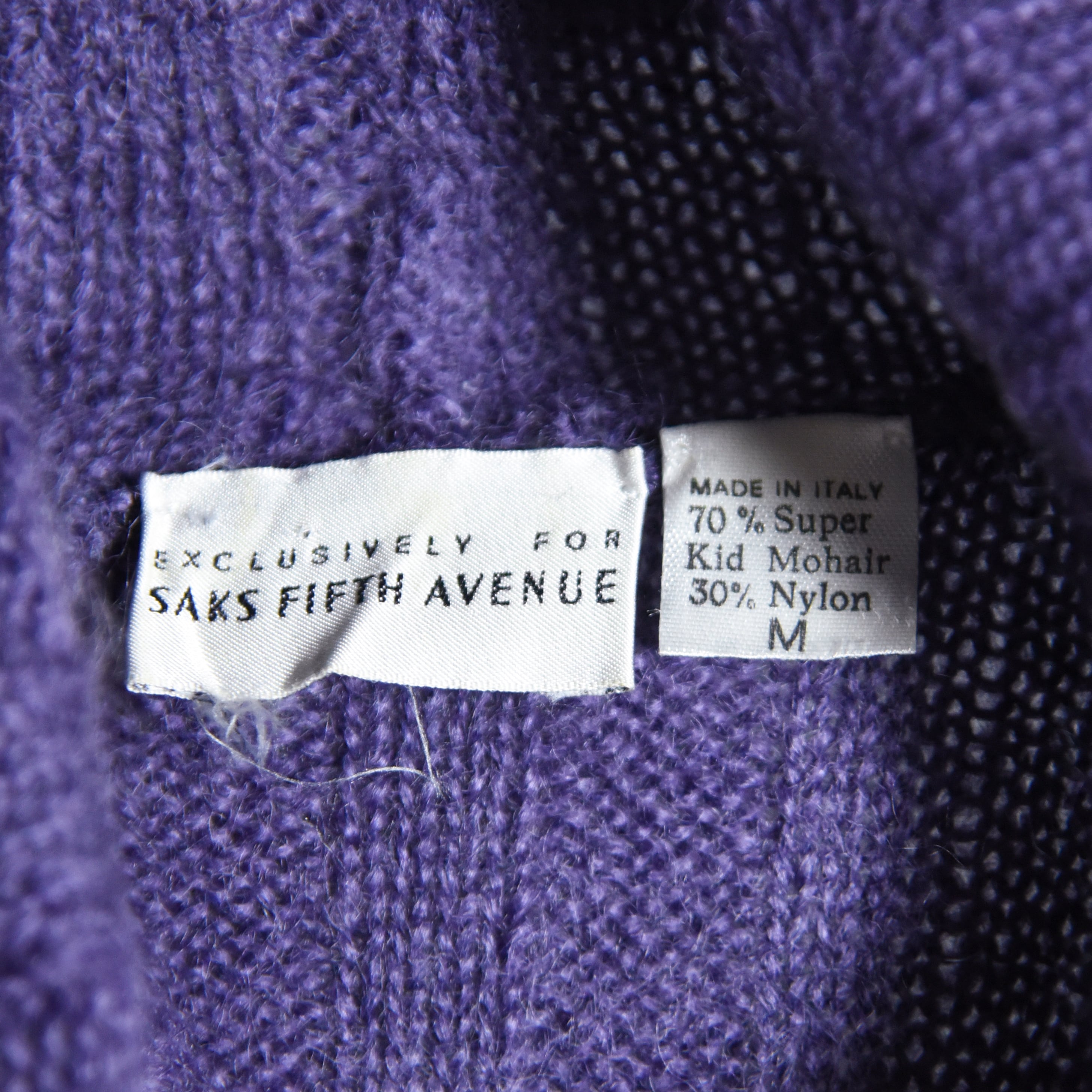 80-90s Saks Fifth Avenue Rib Turtle Neck Sweater Knit Made in