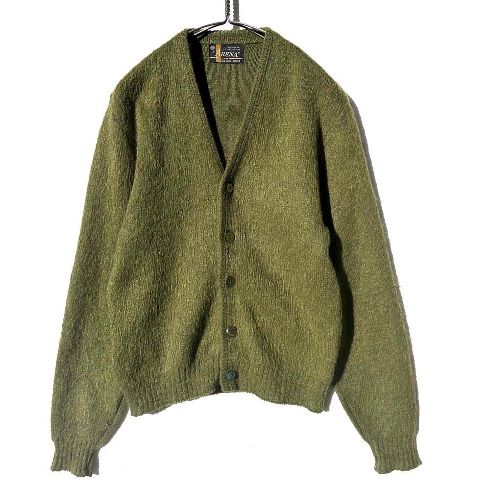 ARENA] Vintage Long Hair Mohair Wool Cardigan [1960s-] Vintage 