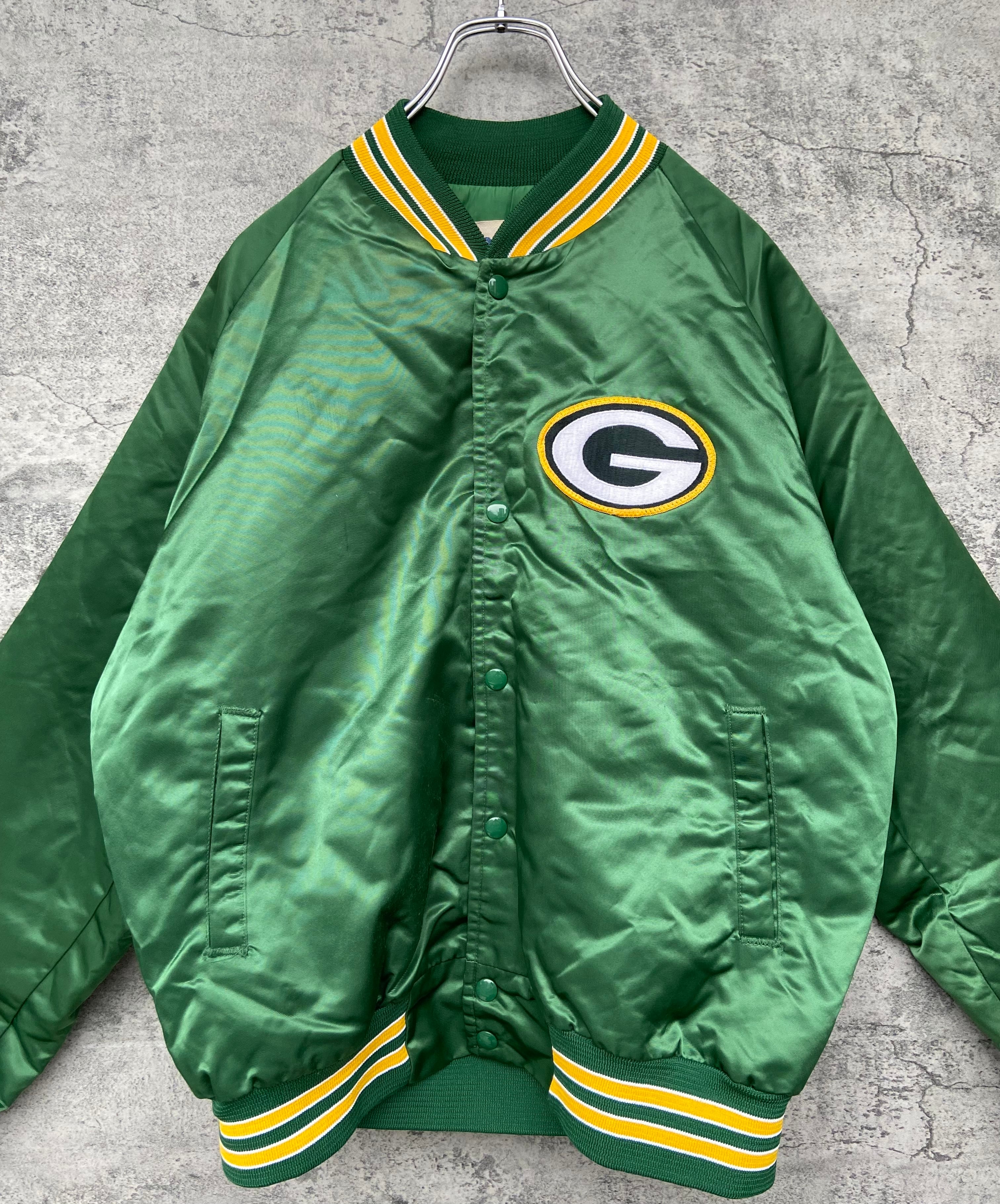 USA製 Green Bay Packers /グリーンベイ パッカーズ スタジャン 緑 リブライン | 【古着  らくふる】ビンテージ&リメイク専門のオンライン古着SHOP powered by BASE