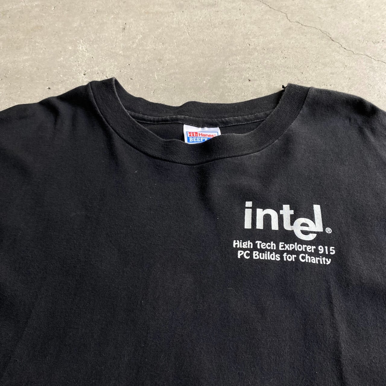 90年代〜 USA製 intel インテル IT企業ロゴ バックプリント Tシャツ ...