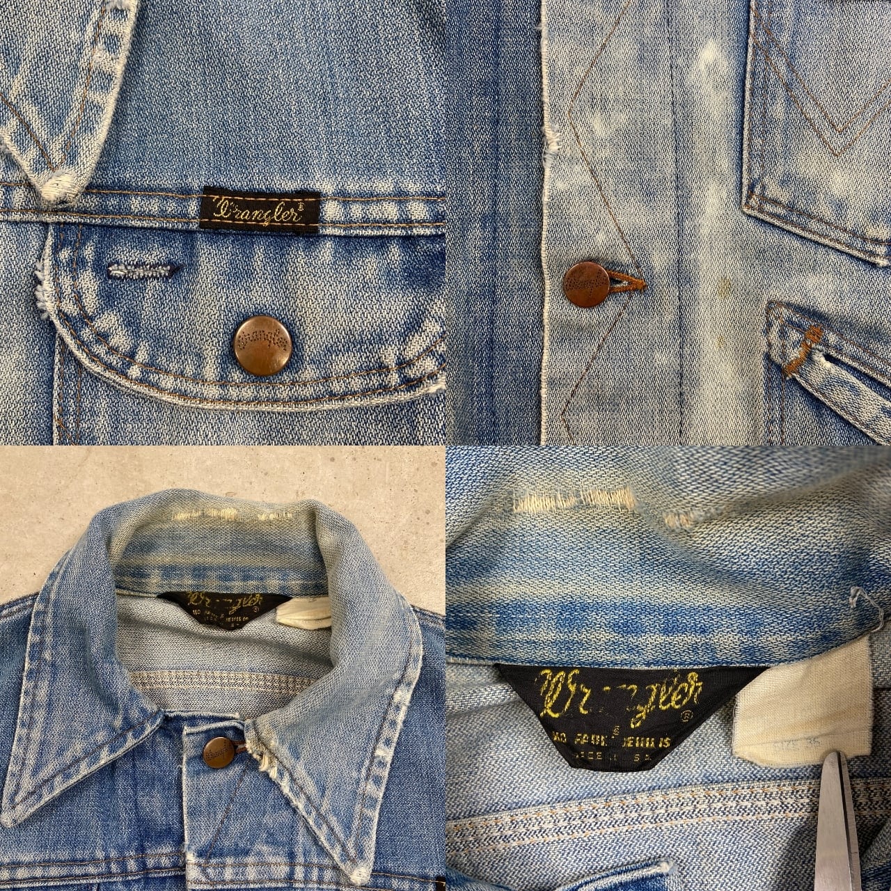 80年代 USA製 黒三角タグ Wrangler ラングラー 126MJ デニムジャケット