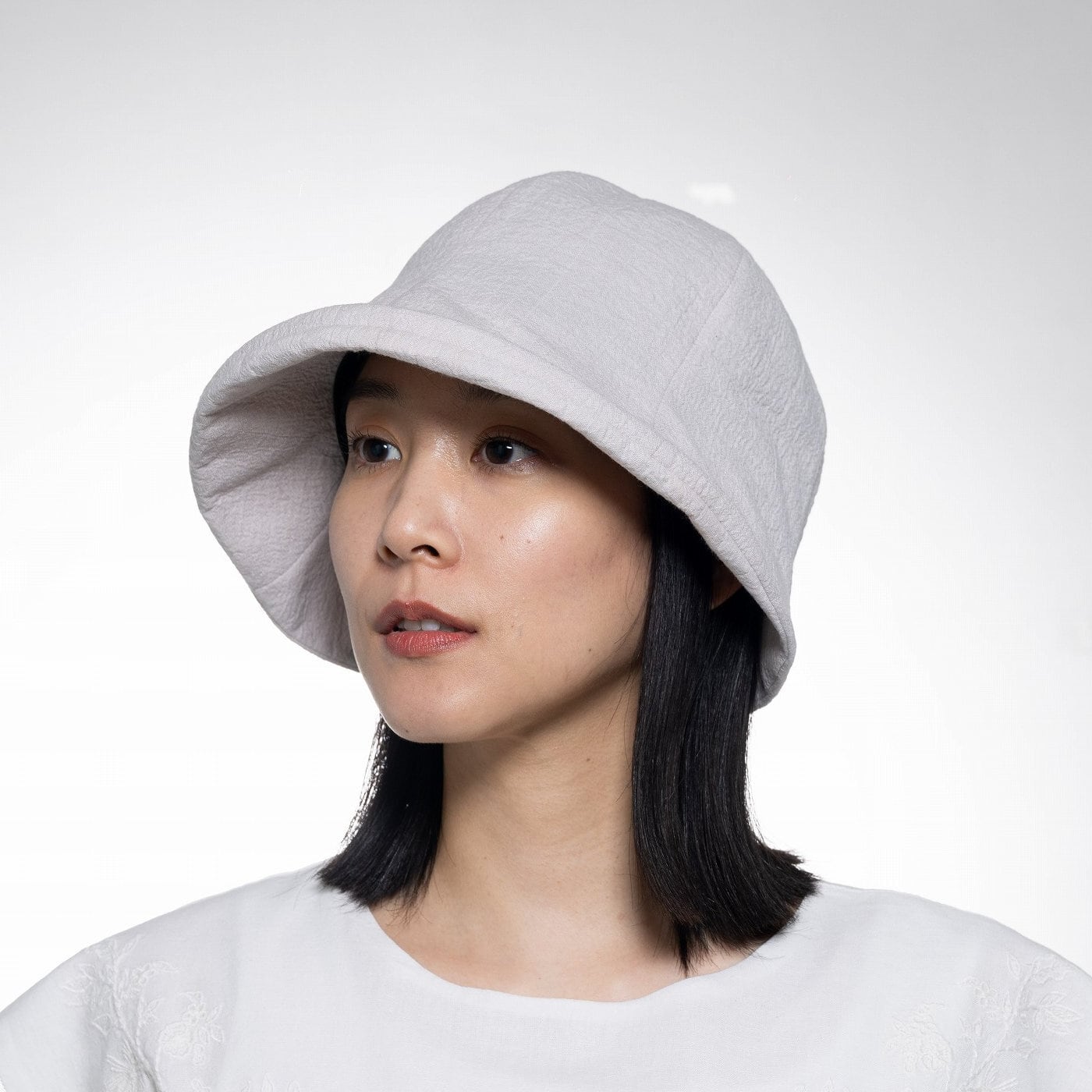 【2026年春夏】シャーリングコットンチューリップ ブルトン|ベージュ/ブラック/ブルー/ブラウン Shirred Cotton Tulip Breton Hat