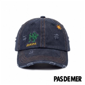 【PAS DE MER/パドゥメ】POSTCARD HAT キャップ / BLUE / SS26-14065
