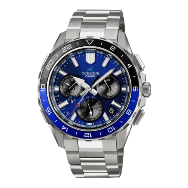 国内正規品 CASIO OCEANUS カシオ オシアナス CACHALOT ソーラー充電 防水 チタン 回転ベゼル メンズ腕時計 OCW-P3000-2AJF
