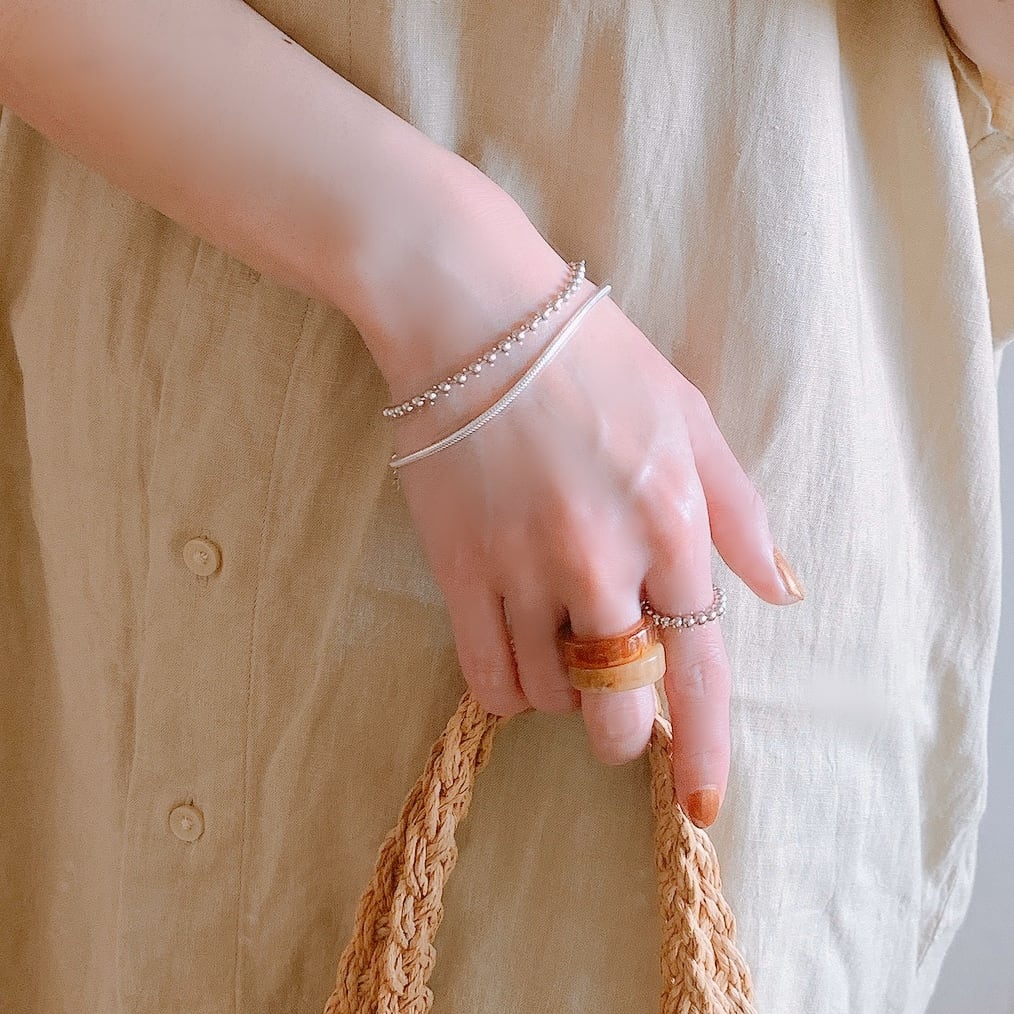 シルバーボールブレスレット S925 | Lune (リュンヌ)