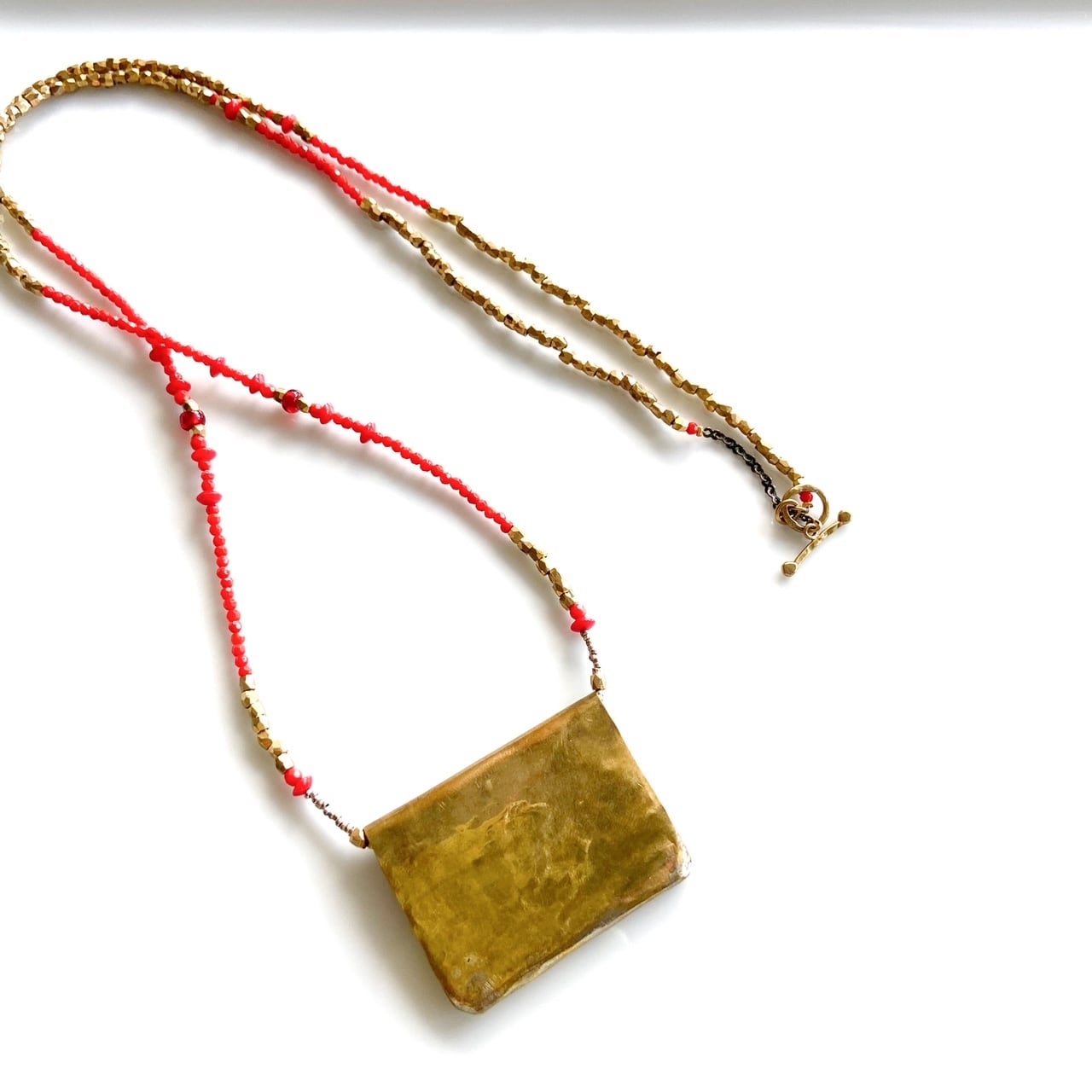 art jewelry marble プレートネックレス