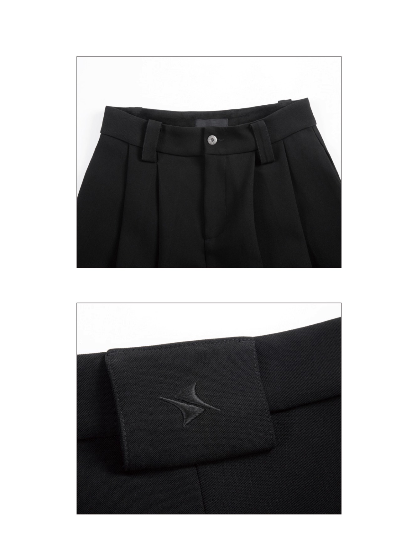 BAOVICTO Pleated Wide-leg Trousers