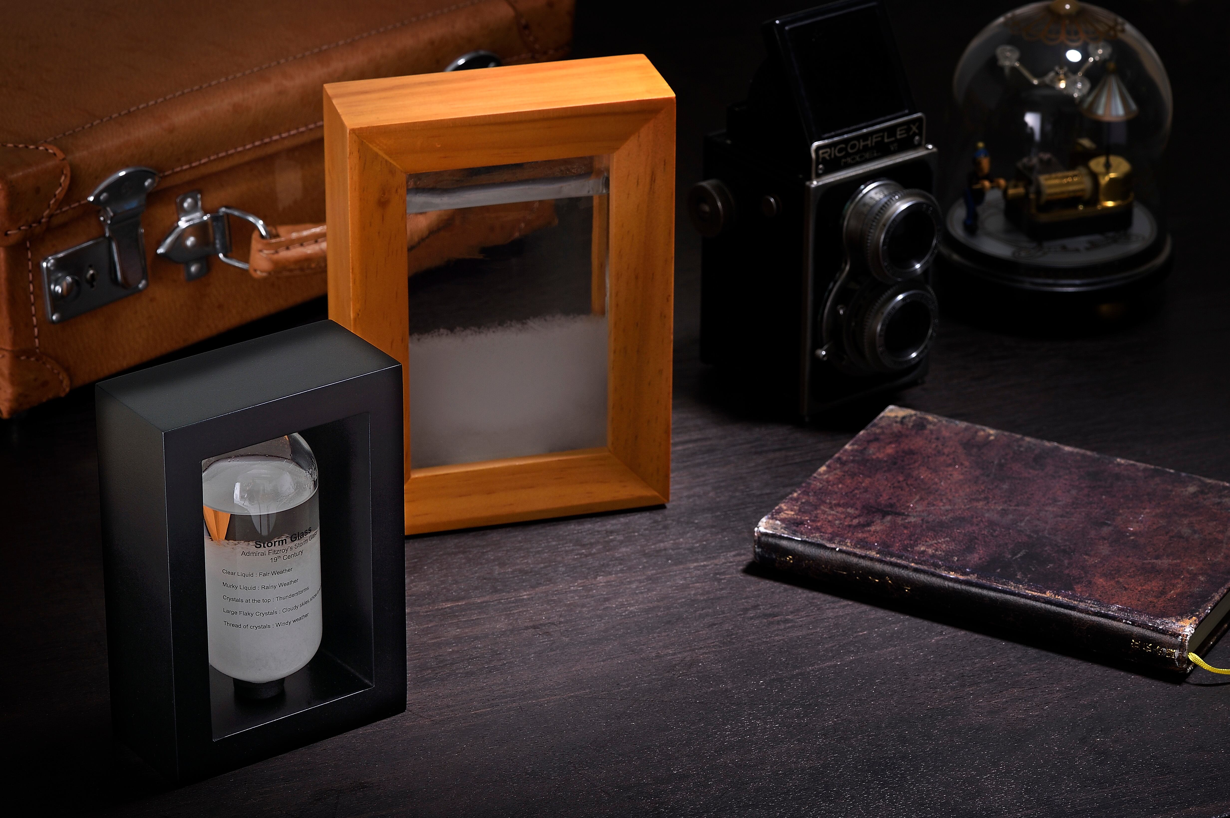 天気管 Storm Glass たわら 木枠ブラック | Weather Shop