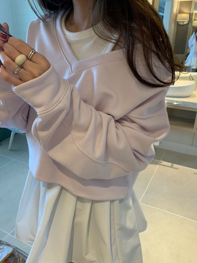 (P.Y.T) bille v neck MTM / 3color