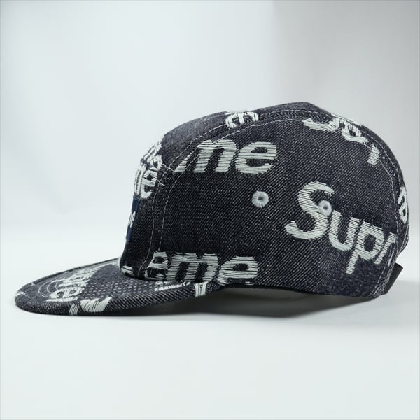 シュプリーム supreme キャップ　インディゴ Size【フリー】 SUPREME シュプリーム 25FW Jacquard Logos Denim Camp