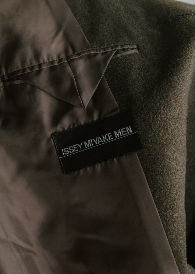 ISSEY MIYAKE MEN 95AW wool cashmere hooded long coat