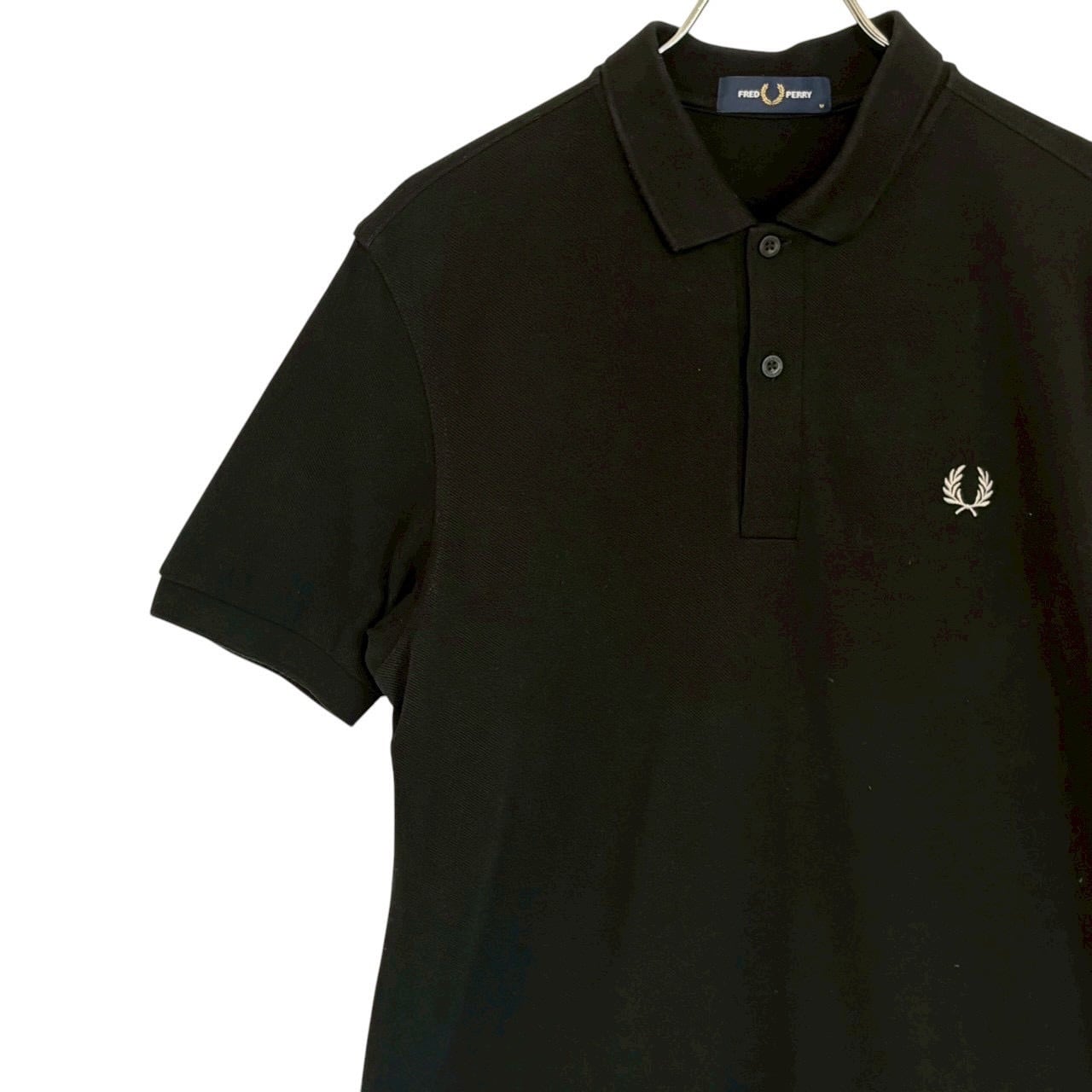 FRED PERRY フレッドペリー ポロシャツ M 刺繍ロゴ ワンポイントロゴ