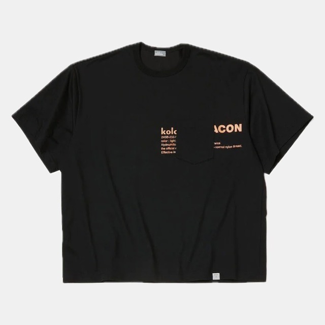 【kolor /BEACON】C/N PLATING T-SHIRTS_BLACK