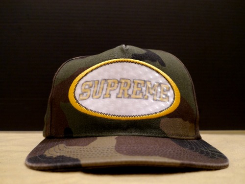 2016AW美品◆Supreme シュプリーム Overlay 5-Panel キャップ 迷彩 カモフラ◆ コーディネートのポイントにピッタリのSupreme らしい迷彩♪ 