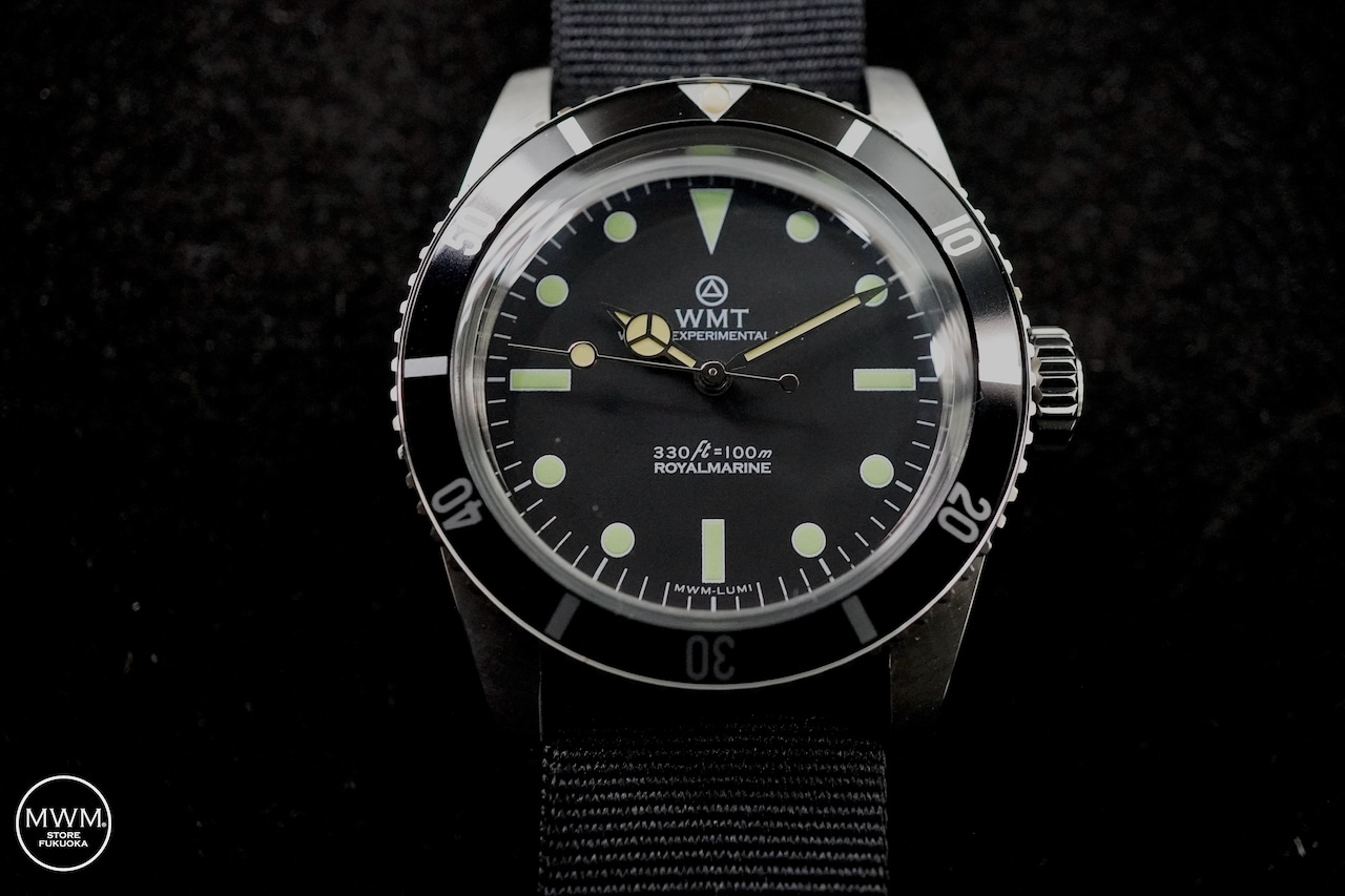 WMT Sea Diver Green Lume with Nylon Strap by MWM
