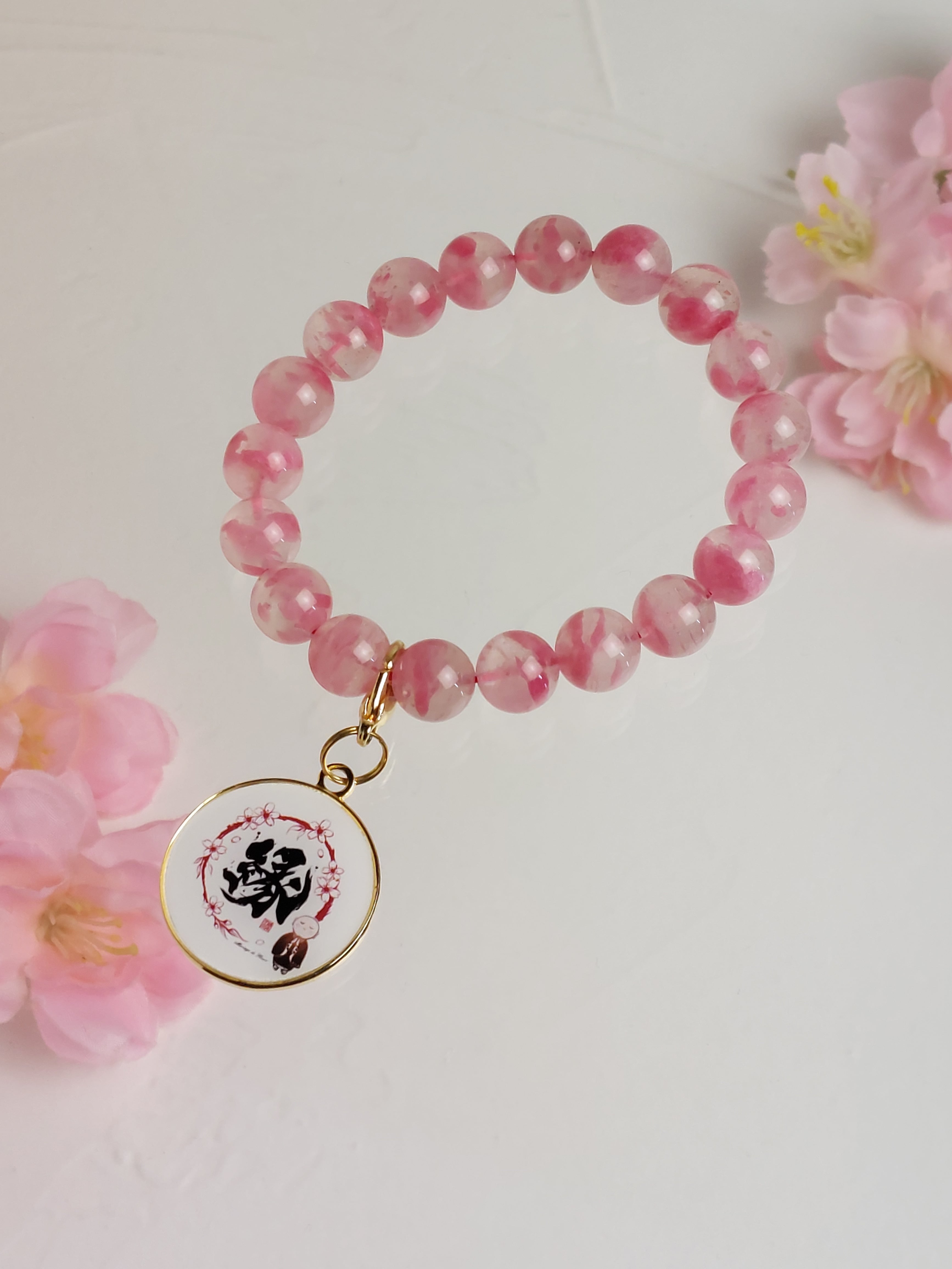 ✨桜美✨【お寺で御祈祷 天然石ブレスレット】◇天然石ブレスレット