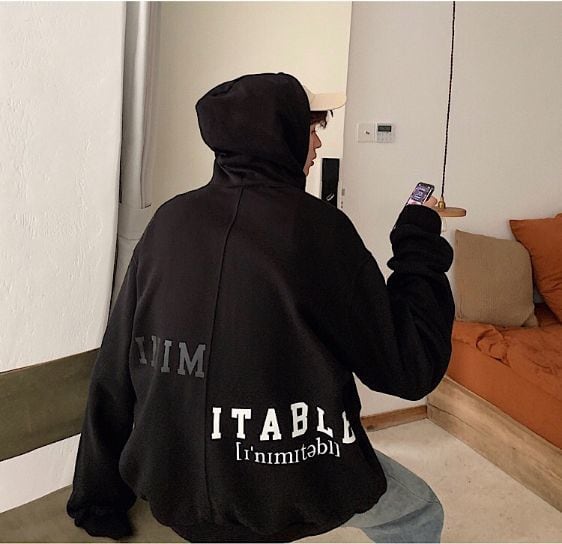 全3色 パーカー フード ゆったり カジュアル ストリート 韓国風