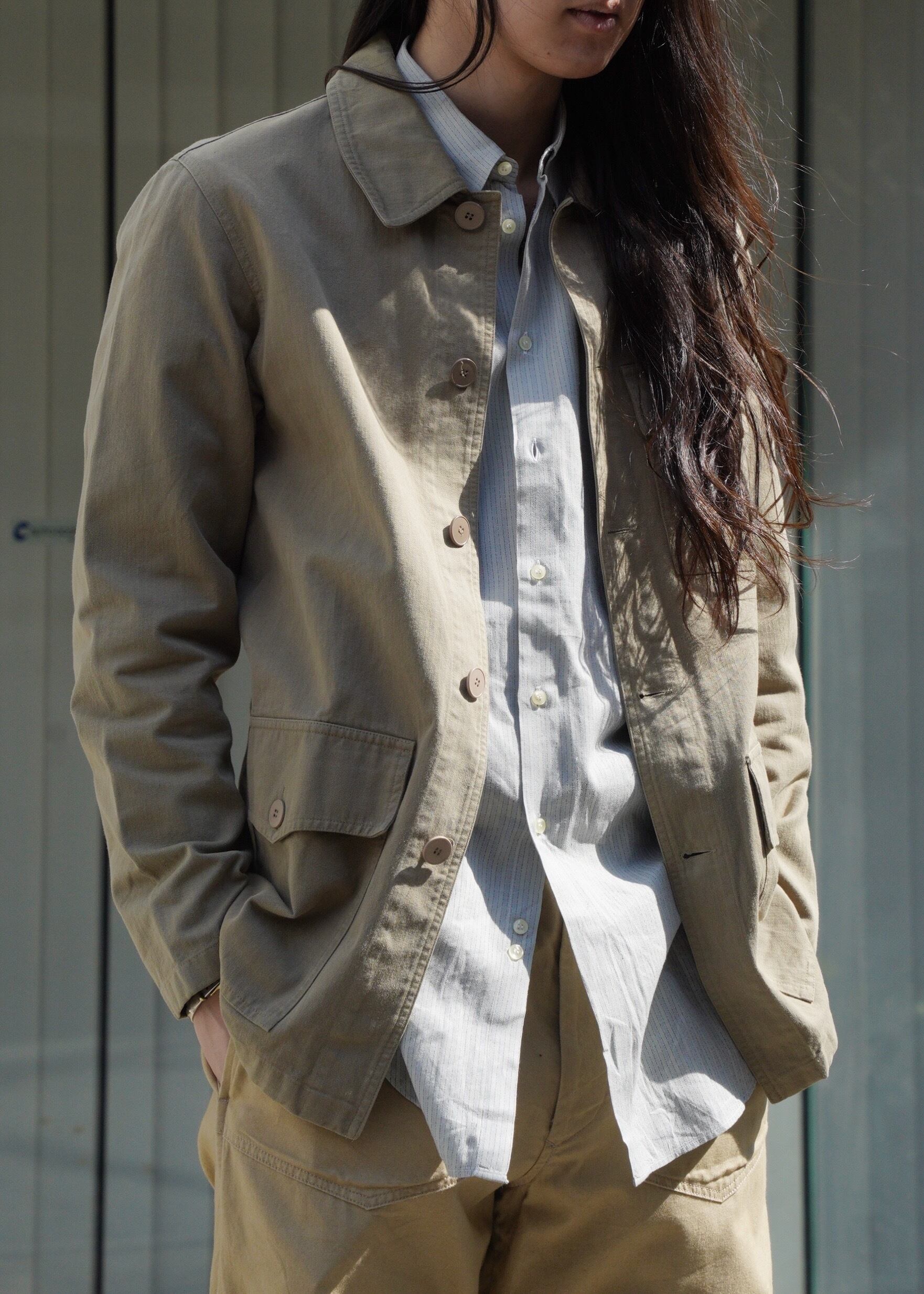 90's agnes b. homme cotton field jacket | CETTEN