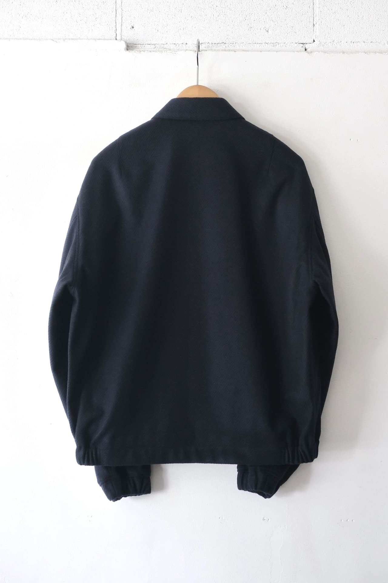 martinique ネイビー ジップアップジャケット ウール ATTACHMENT（アタッチメント）の「ウール/カシミヤ ダブルフェイス