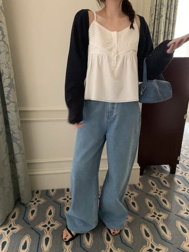 (予約) mellounge  / Mumu pintuck bustier 1color