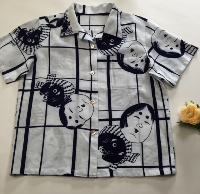 浴衣アロハ（おかめひょっとこ)レディスM